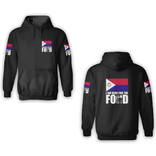 Saint Martin flag souvenir food travel 3D Hoodies