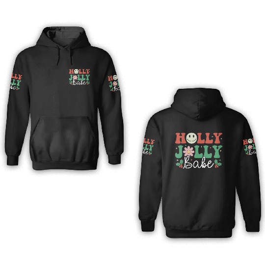 Holly Jolly Babe 3D Hoodies