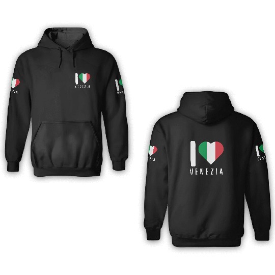Venice Gondola Italy Venezia 3D Hoodies
