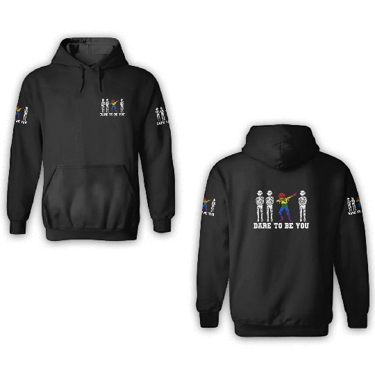 Dabbing Mummy LGBTQ Pride Halloween 3D Hoodies
