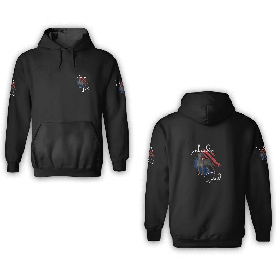 Labrador dad 3D Hoodies