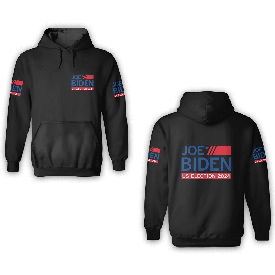 Joe Biden US Election 2024 3D Hoodies