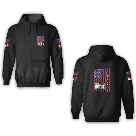 Photography 3D Hoodies USA American Flag 3D Hoodies Aviatio