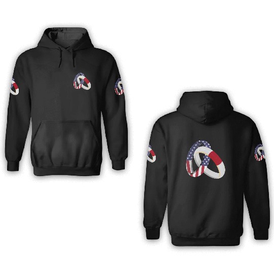 Japan American Ring Heritage Flags 3D Hoodies