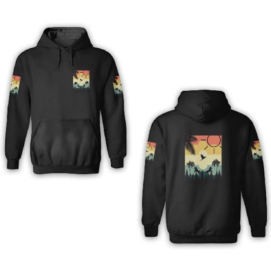vintage Horse 3D Hoodies