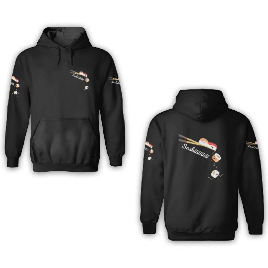 Sushi Lover Japan Lover Cuisine Chef Foodie 3D Hoodies