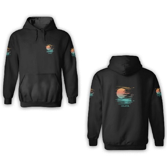 Artistic Cozumel Mexico Palm Tree Vacation 3D Hoodies