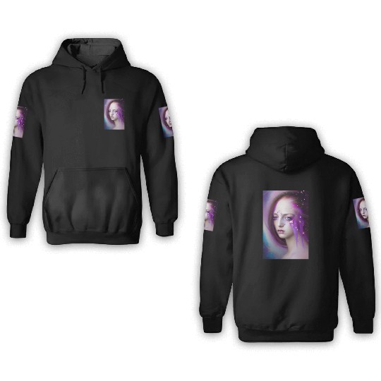 The Purple Haired Woman 3D Hoodies
