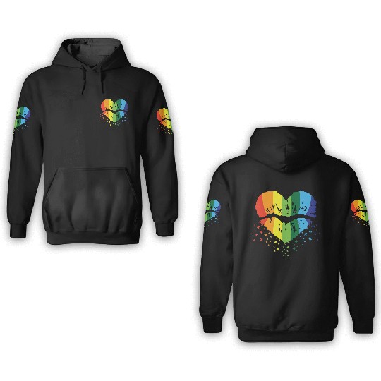 LBGT Flag Gay Pride Human Vintage Rainbow 3D Hoodies