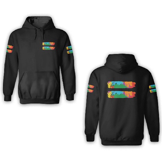 LBGT Flag Gay Pride Human Vintage Rainbow 3D Hoodies