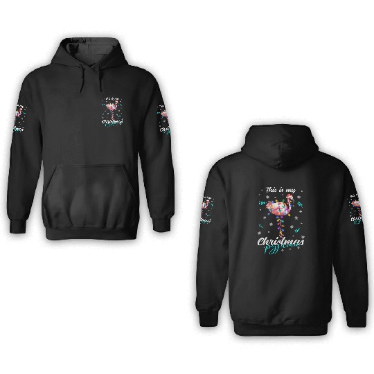 Winter Christmas Pyjama Flamingo 3D Hoodies