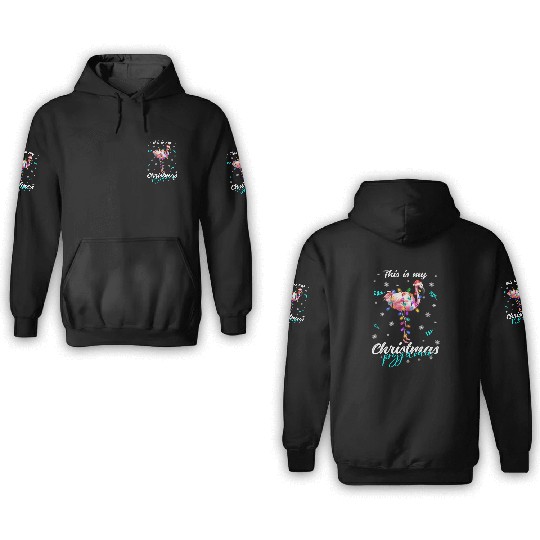 Winter Christmas Pyjama Flamingo 3D Hoodies