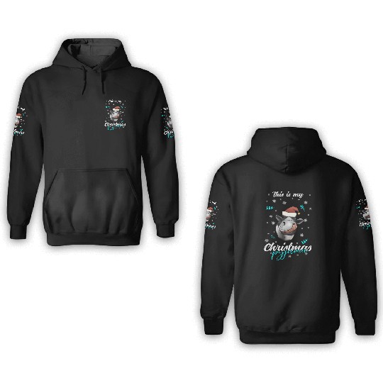 Winter Christmas Pyjama Cow 3D Hoodies