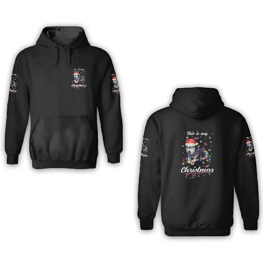 Winter Christmas Pyjama Husky 3D Hoodies