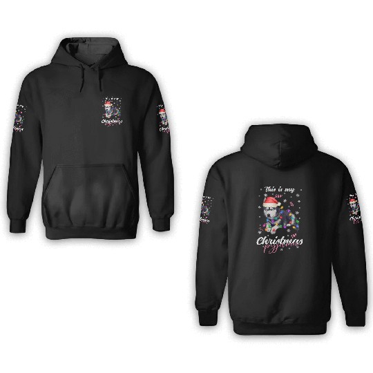 Winter Christmas Pyjama Husky 3D Hoodies