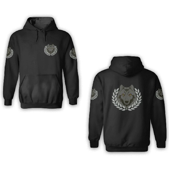 alpha wolf 3D Hoodies