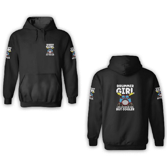 Drummer Drums Music Drum Set Drumming 3D Hoodies