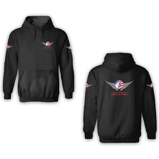Back to Back B2B World War 3D Hoodies