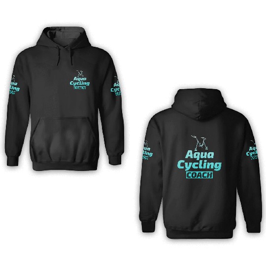 Aqua Cycling Swimming Pool Fitness Training Coach 3D Hoodies