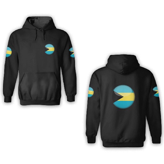 Bahamas Flag 3D Hoodies