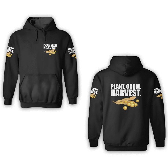 Soybean Farmer - Plant Grow Harvest 3D Hoodies