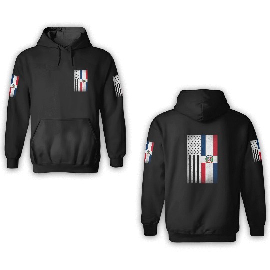 Dominican Republic Design for Dominican Americans 3D Hoodies
