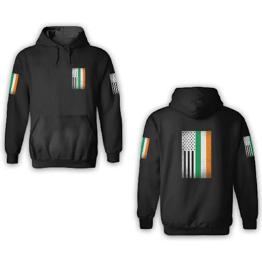 Ireland Design for proud Irish Americans 3D Hoodies