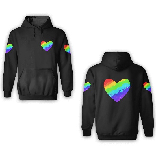 love rainbow pride 3D Hoodies