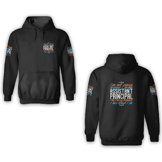 Assistant Principal 3D Hoodies