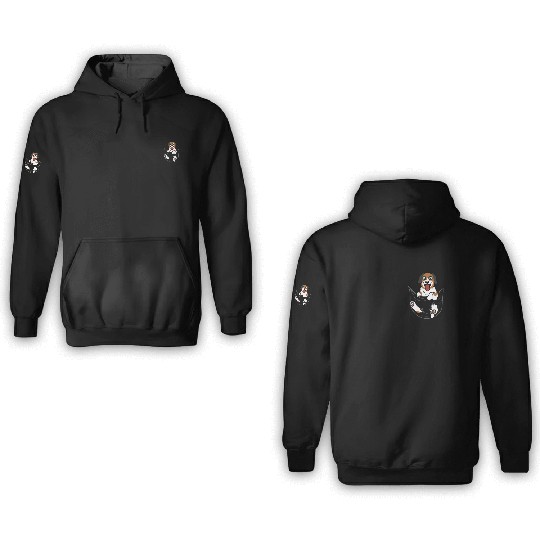 Saint Bernard Pocket Graphic 3D Hoodies