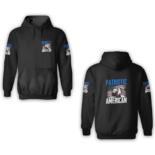 Patriotic American US Patriot USA 3D Hoodies