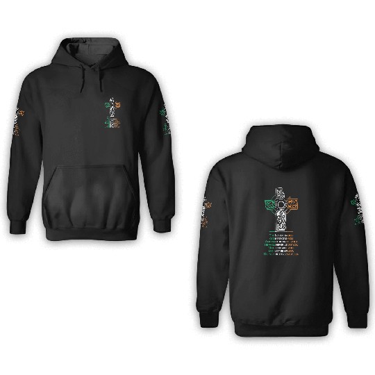 Celtic cross 3D Hoodies