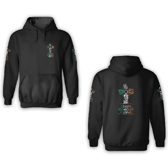 Celtic cross 3D Hoodies