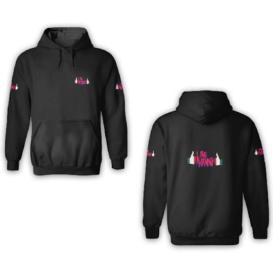 the warning band woman rock 3D Hoodies