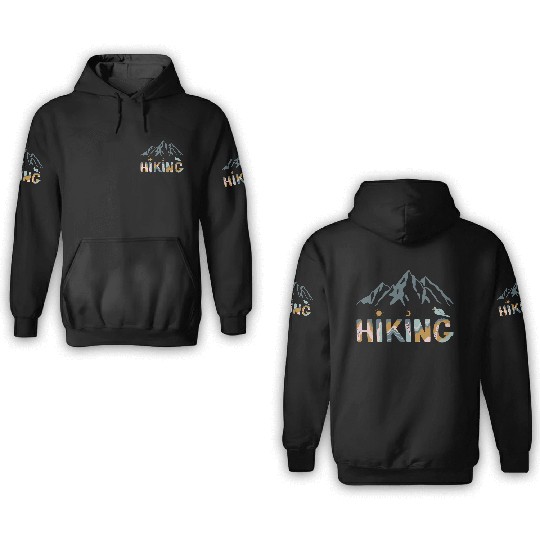 Hiking - KEEP CALM and HIKE ON 3D Hoodies
