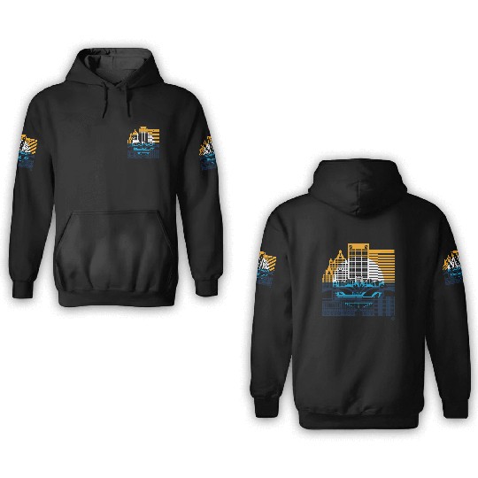 Milwaukee Skyline Squared Milwaukee Peoples Flag D 3D Hoodies