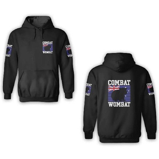 Combat Wombat For A Wombats Lover 3D Hoodies