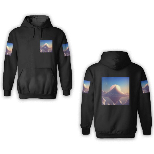 Mashup Cotton Candy Planet & The Lonely Mountain 3D Hoodies