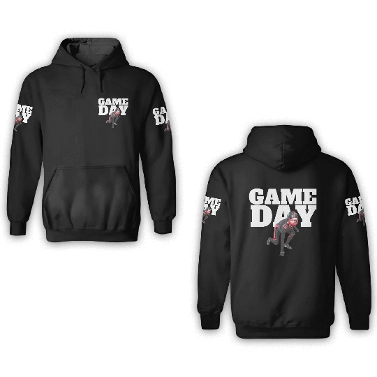 Game Day , Football 3D Hoodies Sunday Funday 3D Hoodies