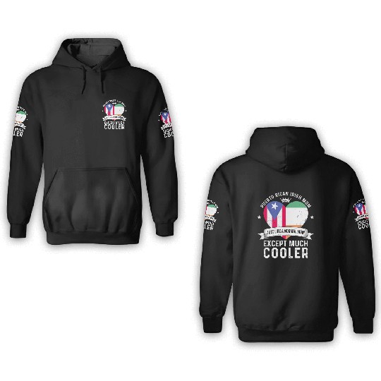 Puerto Rico Flag Ireland Mom Mothers Day Women 3D Hoodies