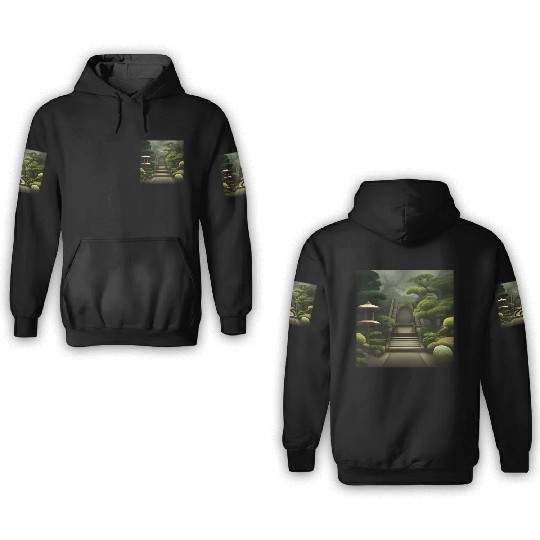 Blossom bonzai trees 3D Hoodies
