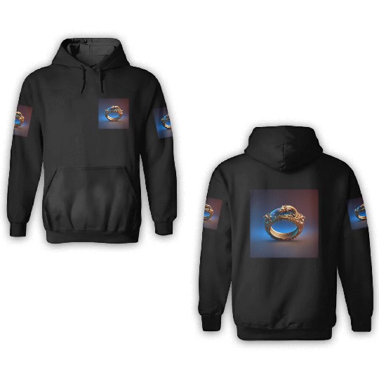 Dragon space ring 3D Hoodies