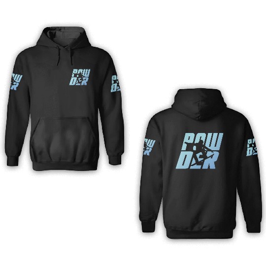 Snowboarder, Snowboarding, Snowboard - Powder 3D Hoodies