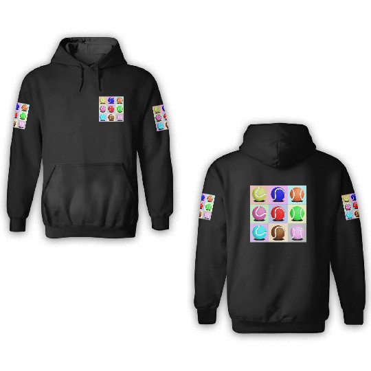 Cadeau pour joueurs et joueuses de padel 3D Hoodies