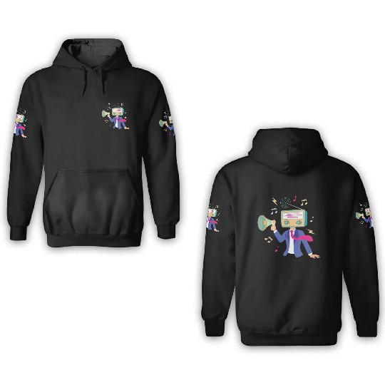 radiohead - funny 3D Hoodies