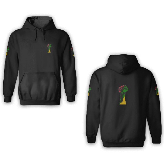 Cool African Ancestry Pride Flag Black History 3D Hoodies