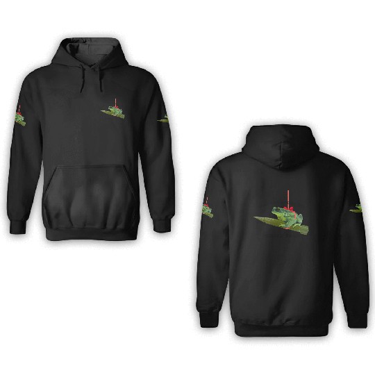 Meet me under the missile toad – mistletoe pun 3D Hoodies