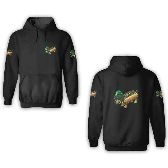 St Patrick's Day Chicago Dog 3D Hoodies