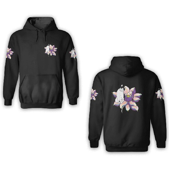 Lotus Cat 3D Hoodies