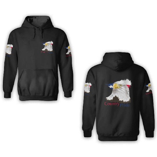 Texas Eagle 3D Hoodies